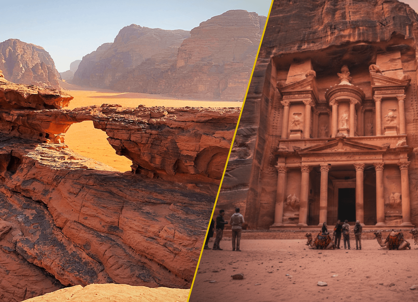 Petra and Wadi Rum Heritage travel scene 1